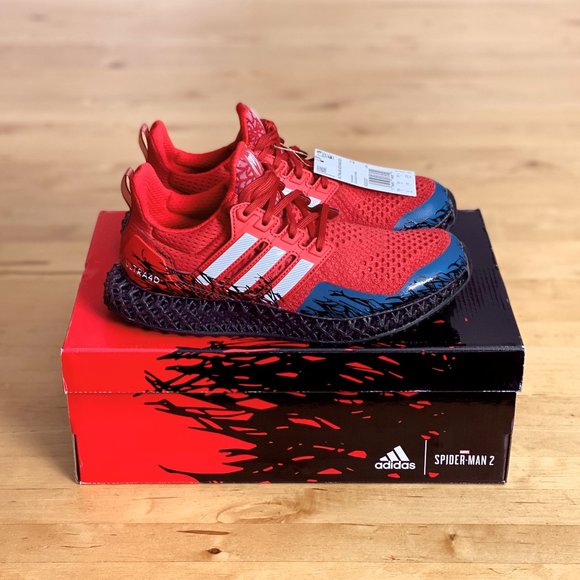 [SOLD] New Adidas x Marvel Spider-Man 2 Ultra 4D size 6M - Picture 1 of 12
